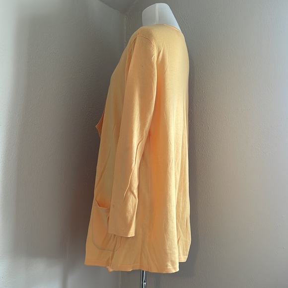 J. Jill Yellow Open Cardigan - Picture 2 of 6